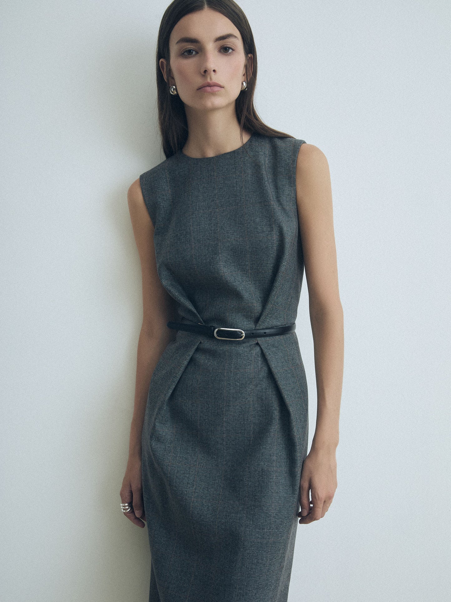 Sleeveless Wool Dress