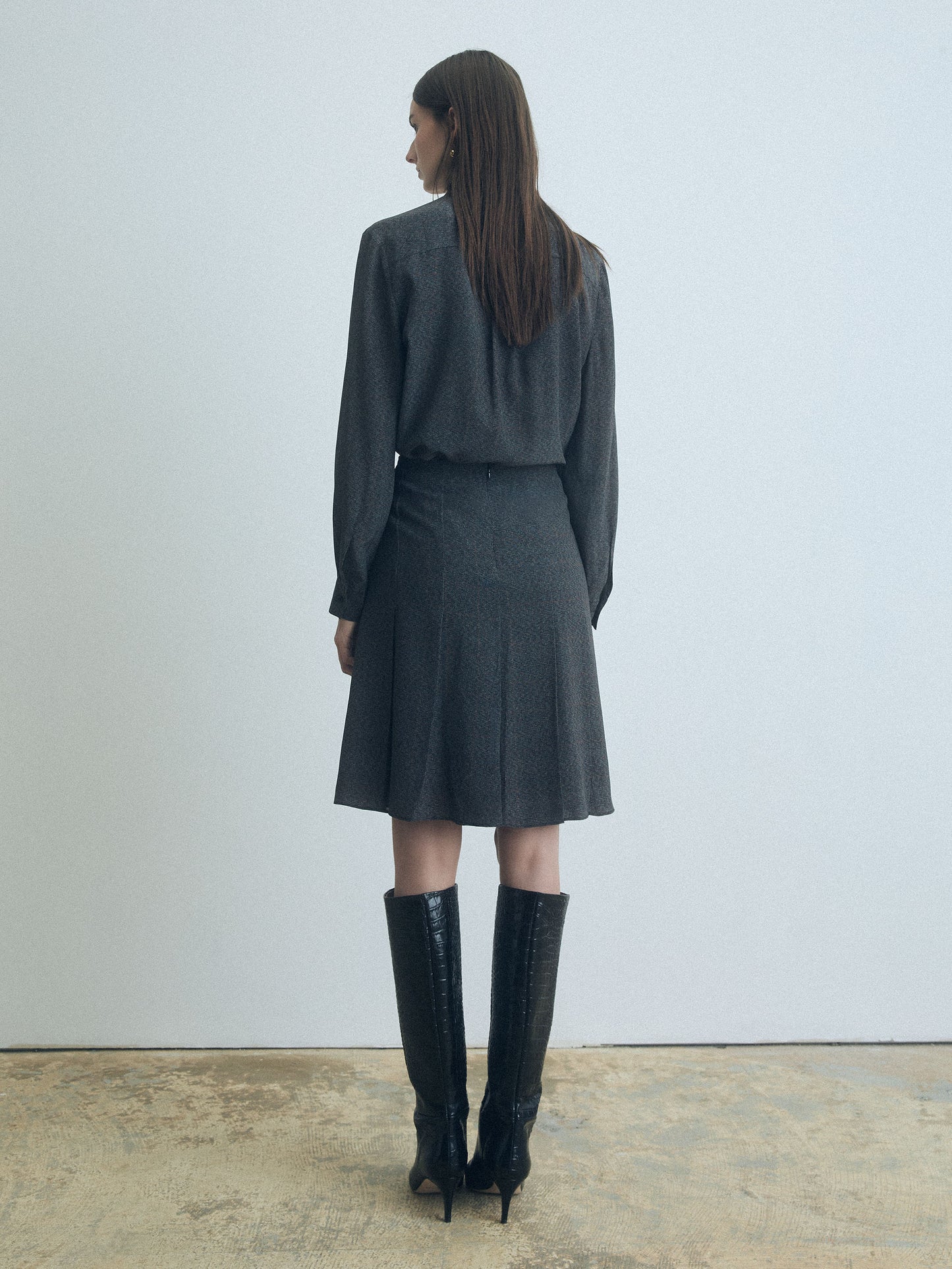 Silk Blouse with Necktie