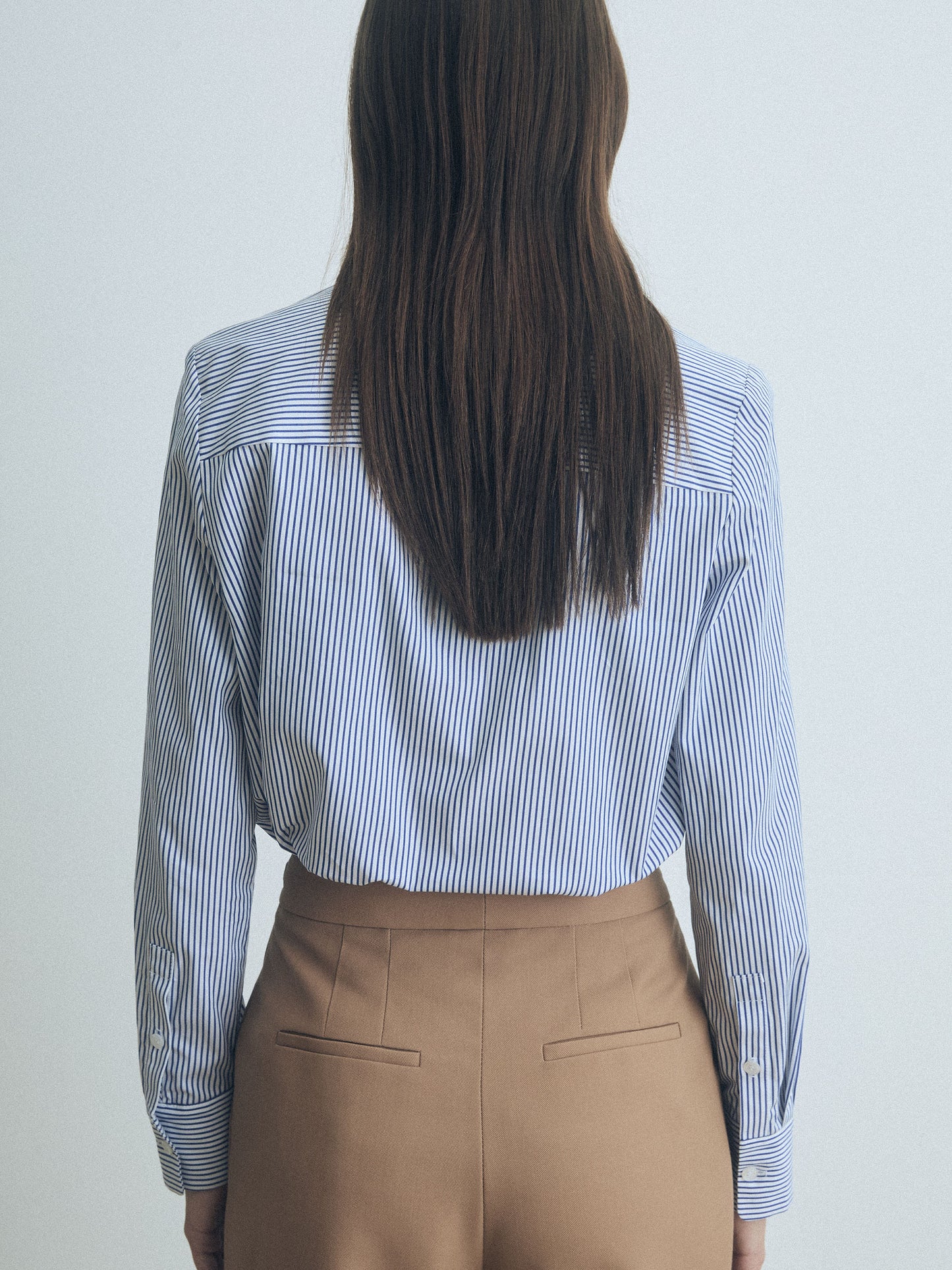 Long Sleeve Poplin Blouse