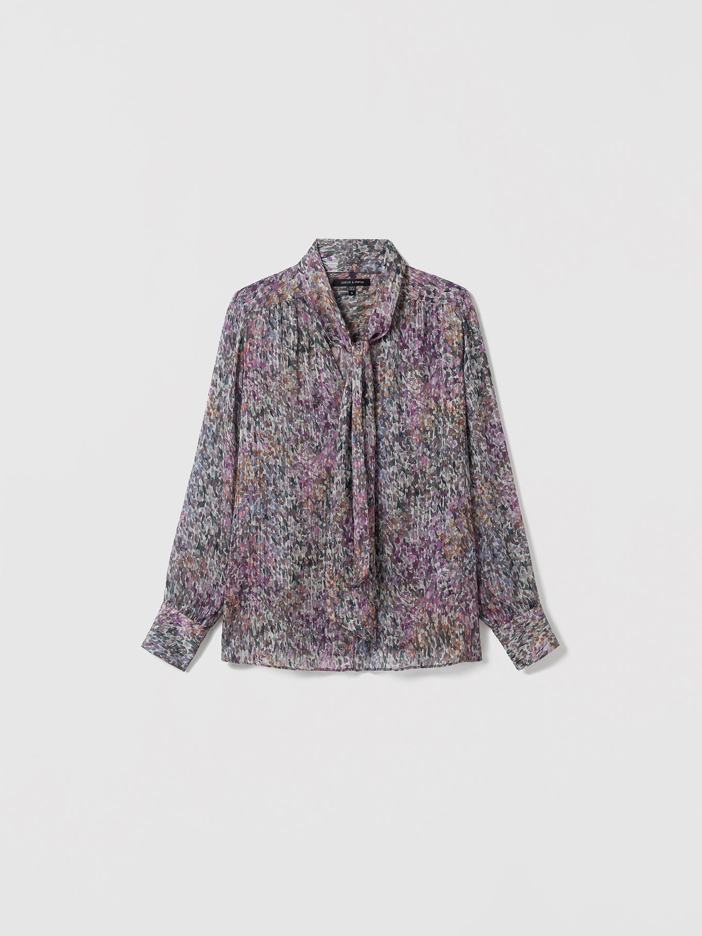 Blouse à foulard avec imprimé floral