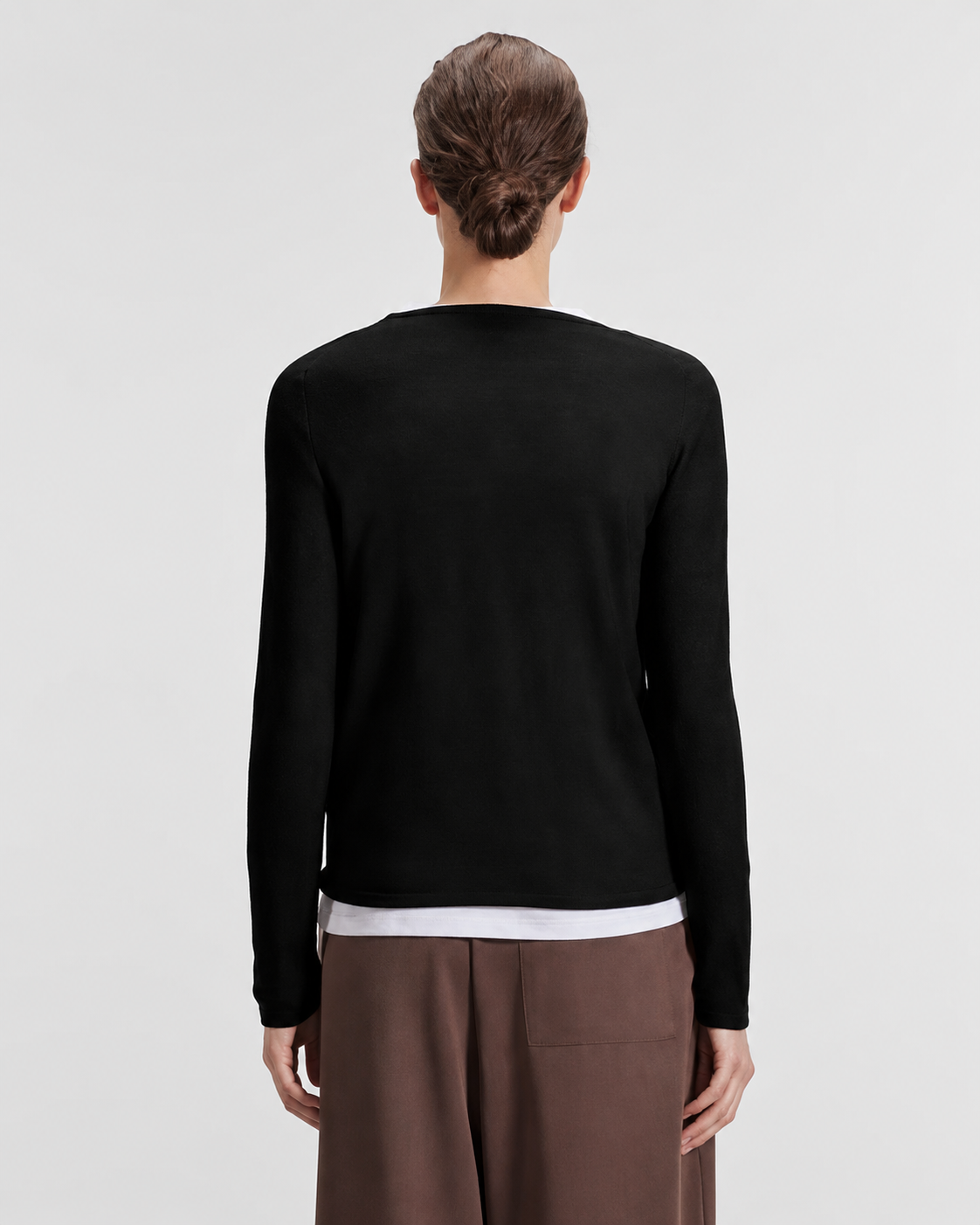 Machine Washable Cashmere Long Sleeve Crewneck