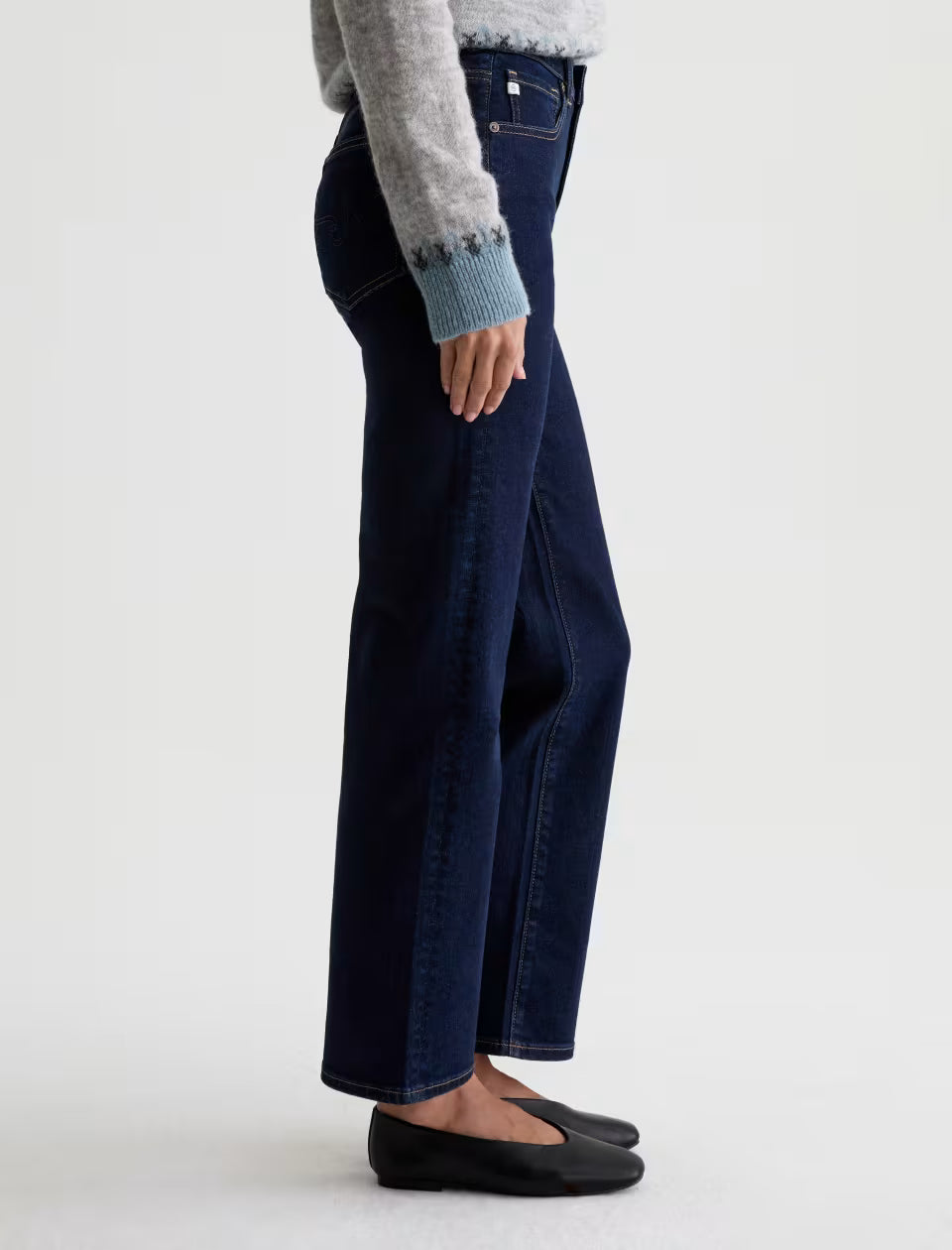 Jean Droit Taille Mi-Haute AG Jeans