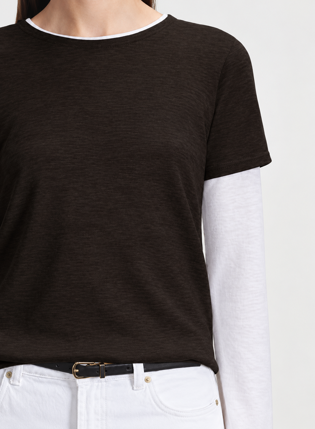 Machine Washable Cashmere Short Sleeve Crewneck