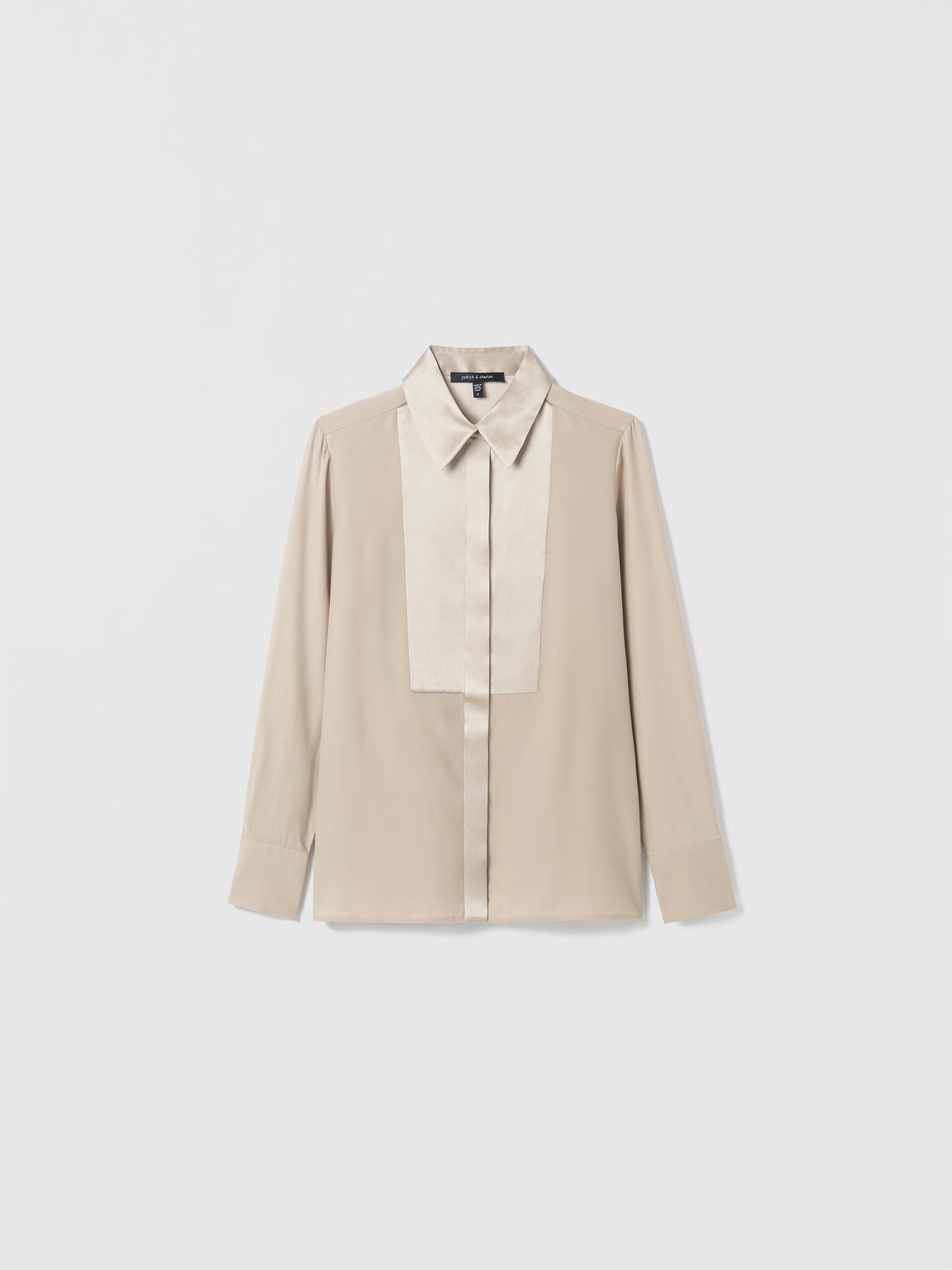 Satin Bib Blouse