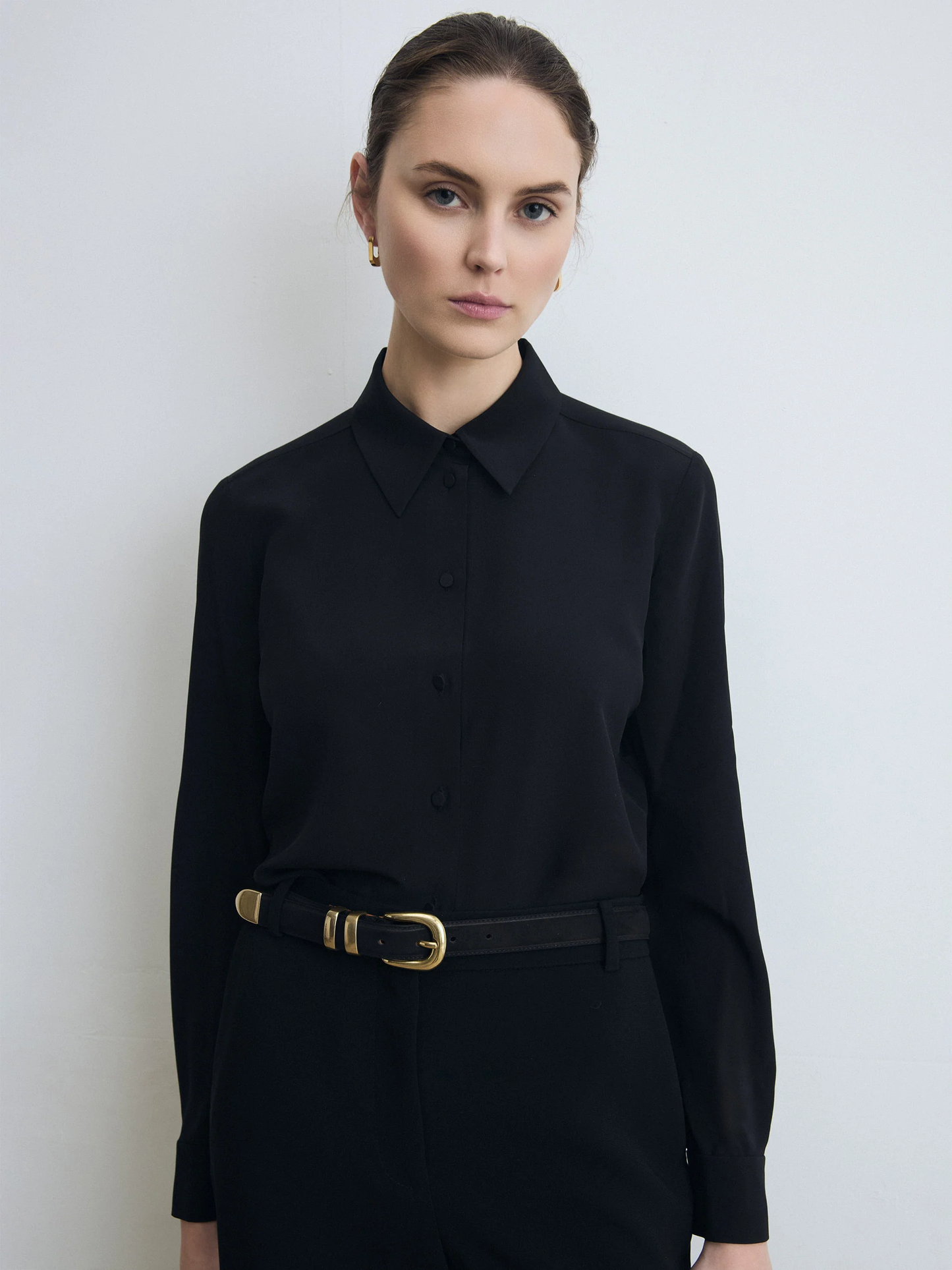 Maison Boinet Ceinture 25 mm en cuir nubuck