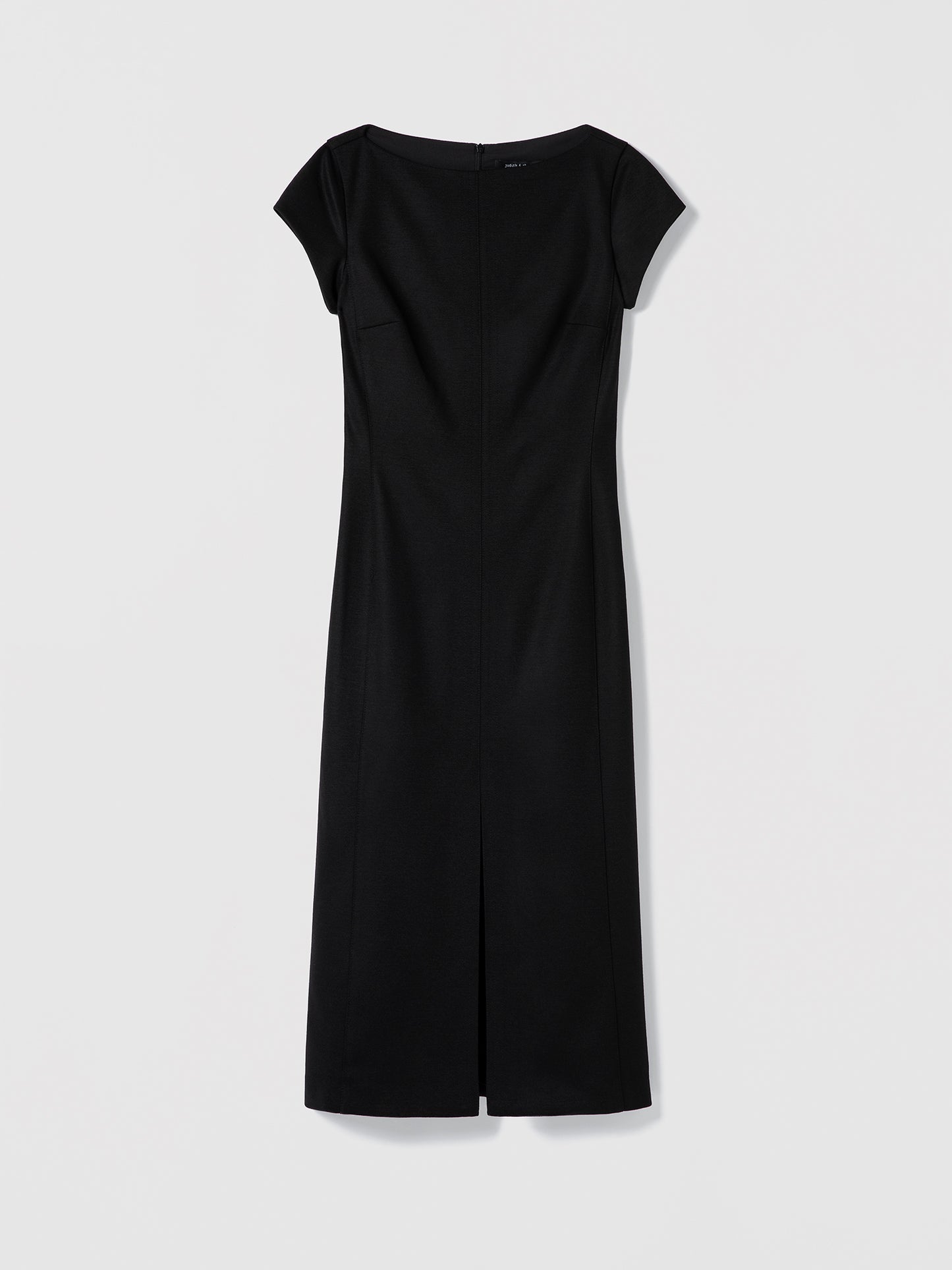 Boat Neck Wool-Blend Dress