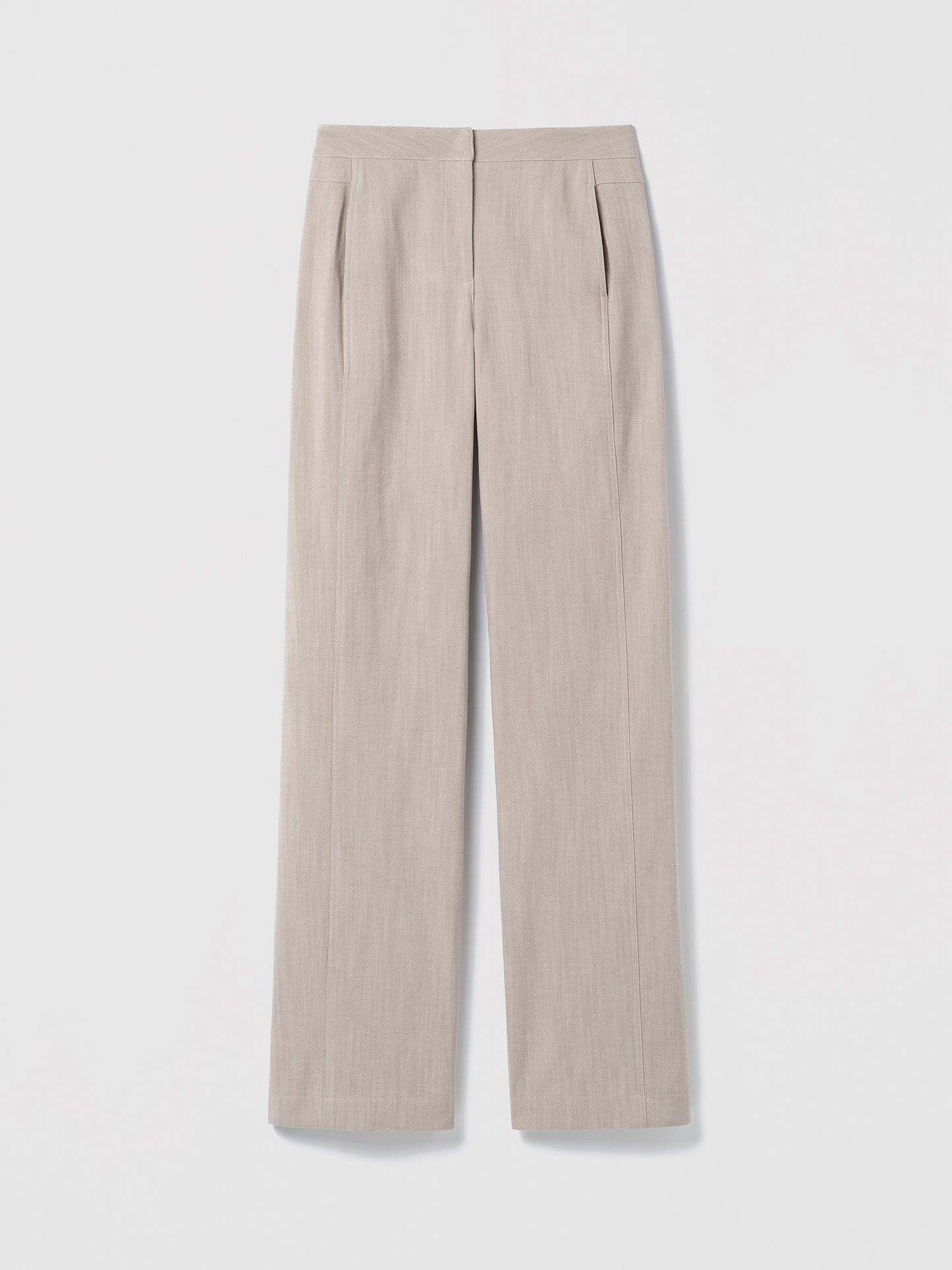 Beige pants on a white background