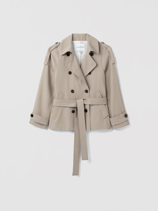 Flat of a camel Cropped jacket