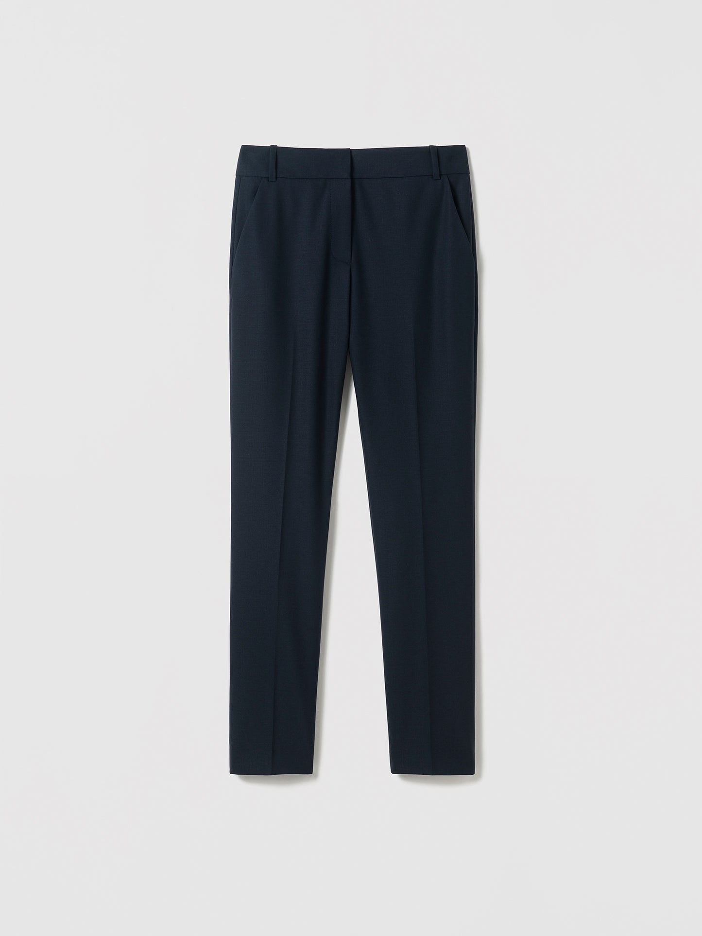 Slim Straight Wool Pant