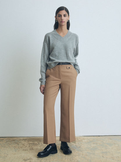Pantalon en Laine Coupe Tailleur