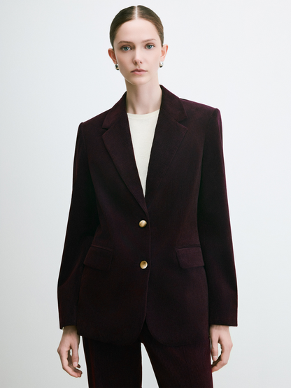 Veste En Velours Côtelé À Grosses Côtes