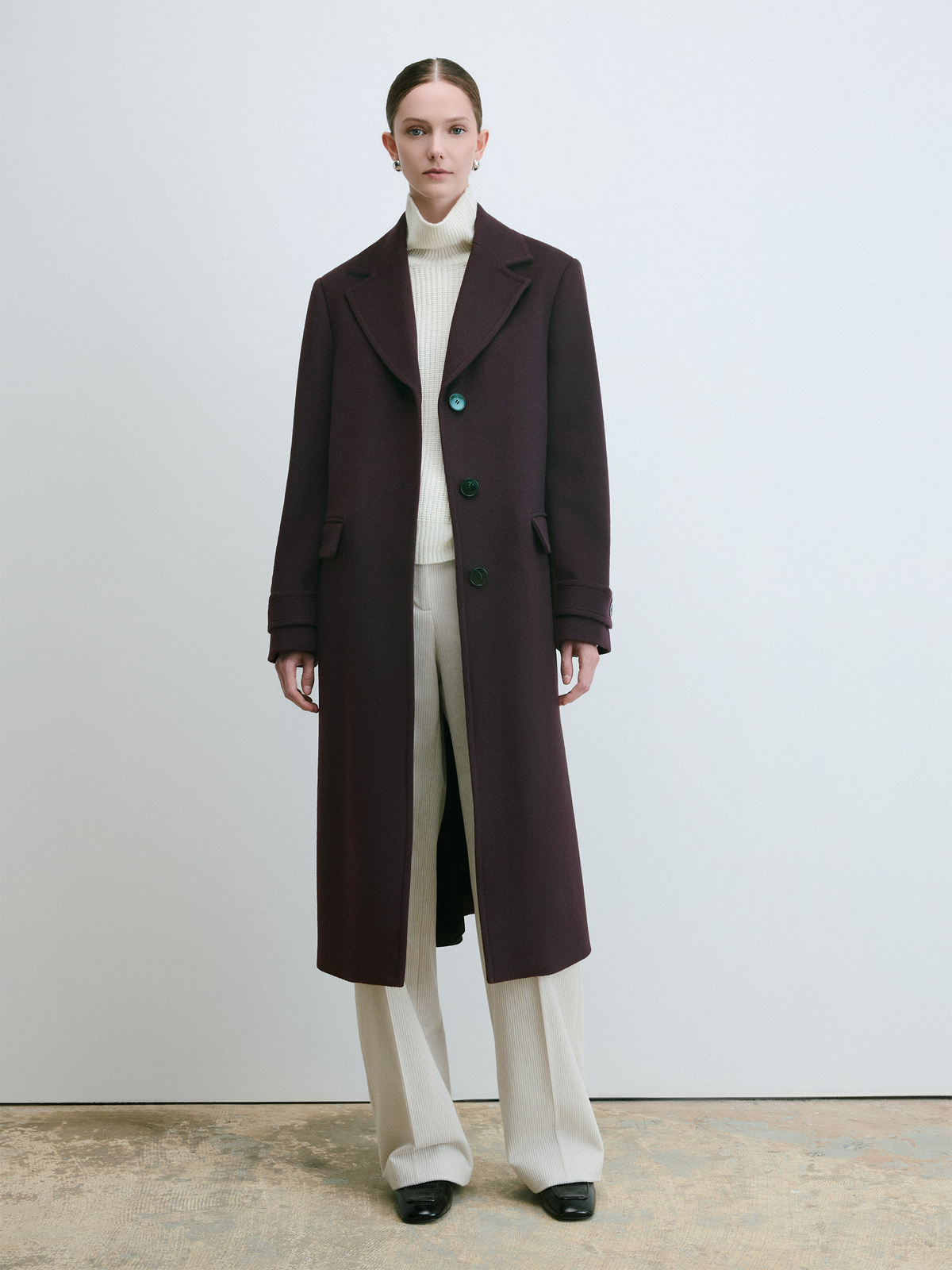 Wool Cashmere Long Coat