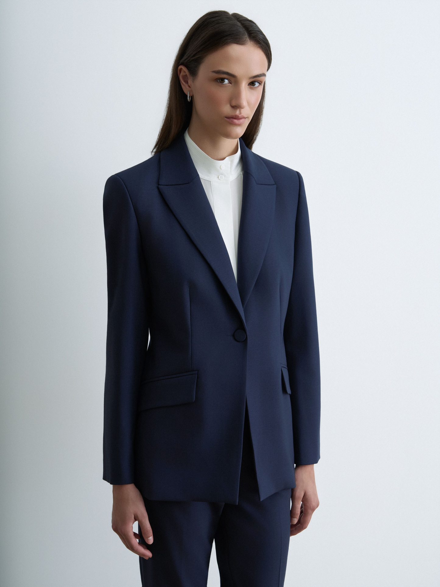 Stretch Wool Tailored Jacket