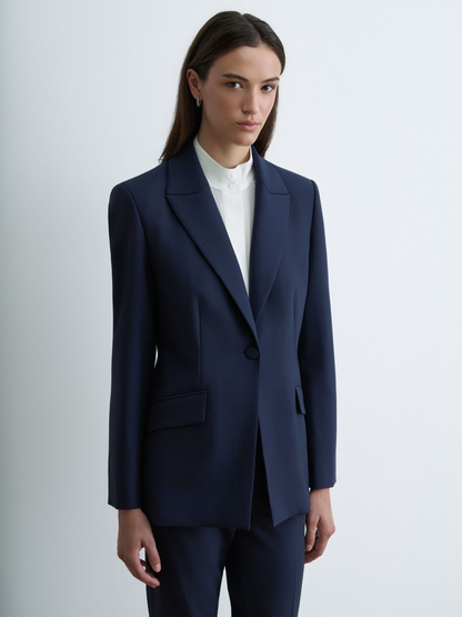 Stretch Wool Tailored Jacket