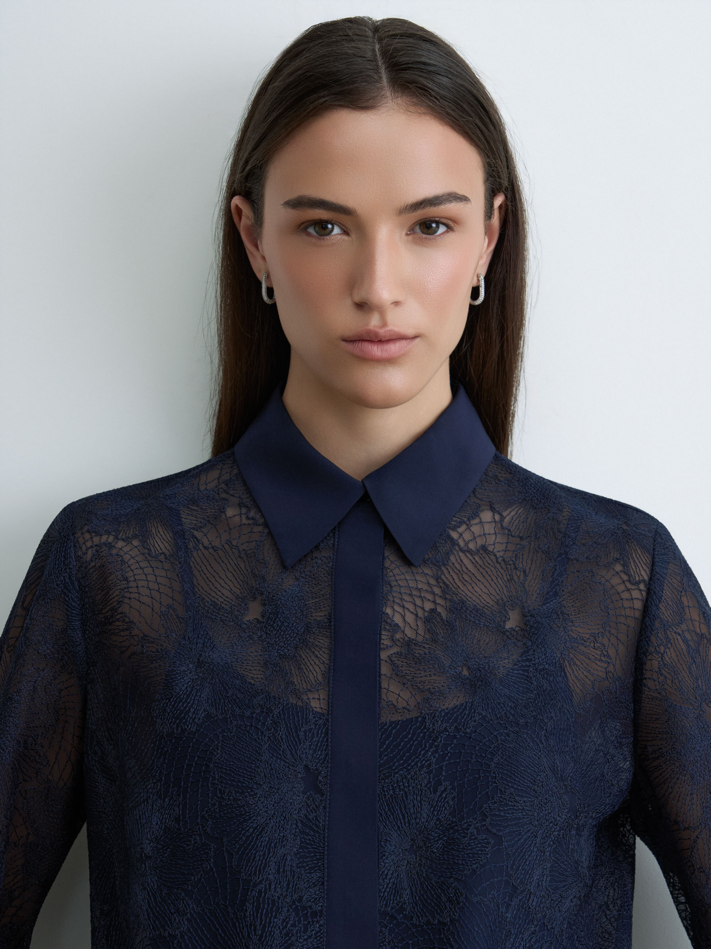 Tonal Floral Lace Blouse