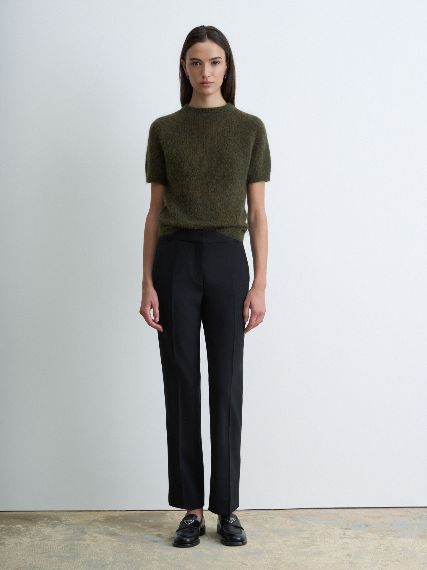 Chandail À Manches Courtes En Mohair