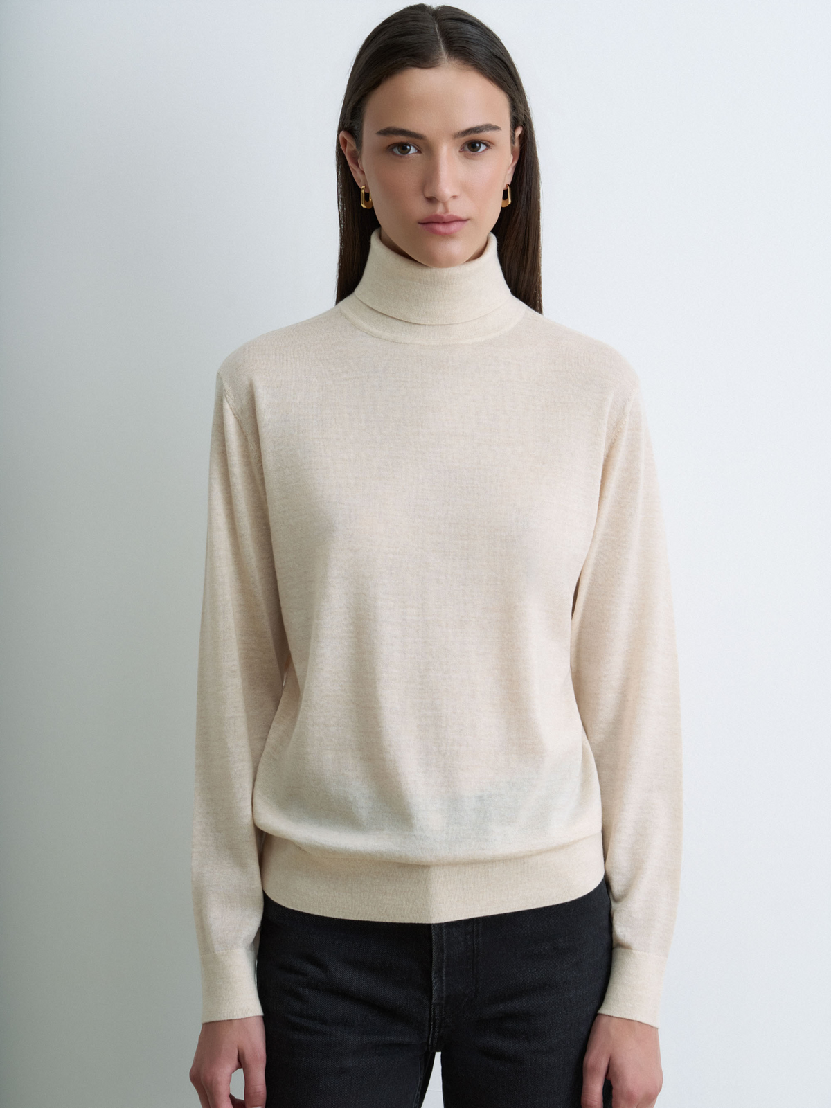 Extrafine Merino Wool Turtleneck