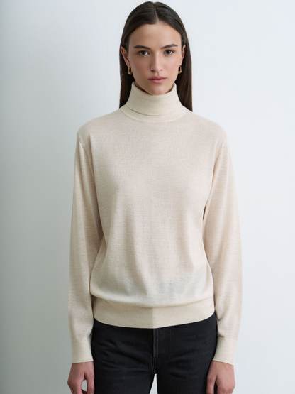 Extrafine Merino Wool Turtleneck