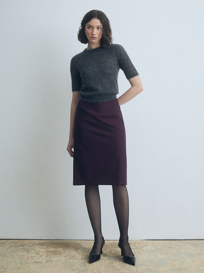 Short Sleeve Mohair Sweater