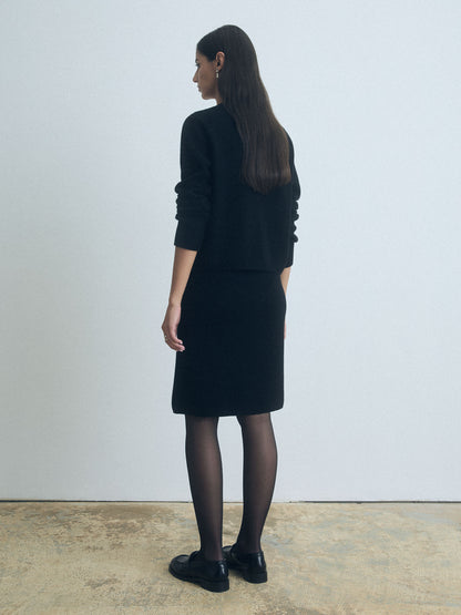 Long Sleeve Crew Neck Cardigan