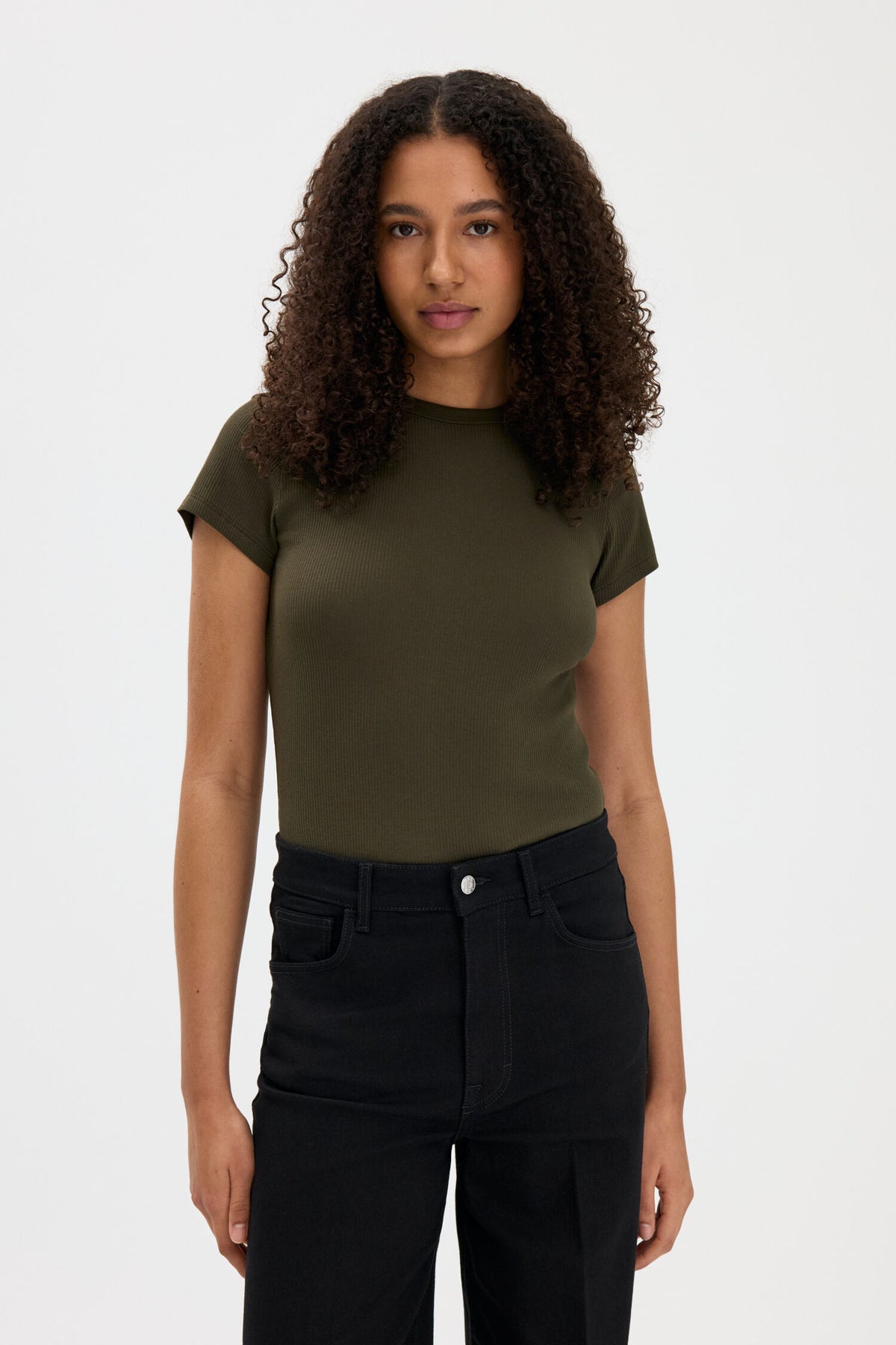 Fine Rib Organic Cotton Tee