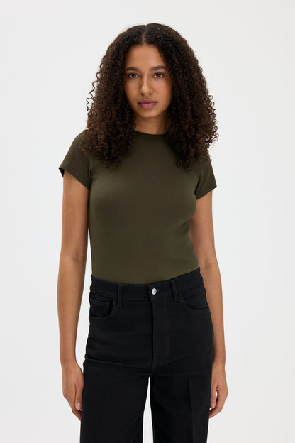 Fine Rib Organic Cotton Tee