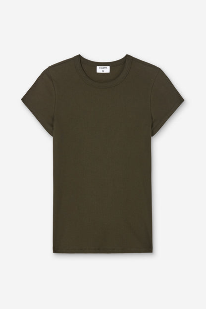 Fine Rib Organic Cotton Tee