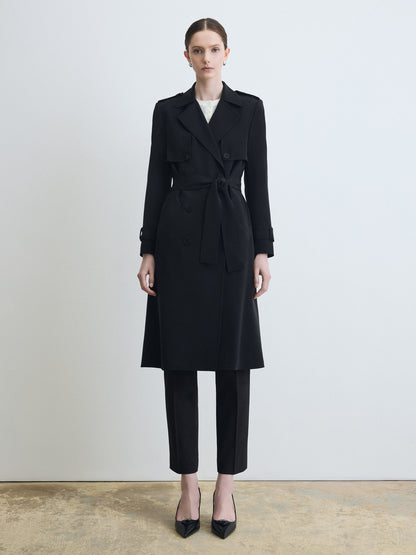 Pure Silk Trench Coat