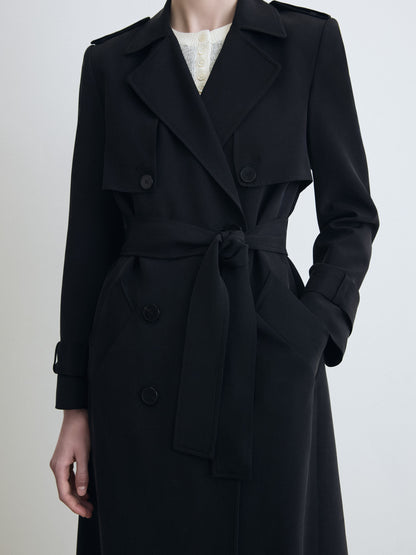 Pure Silk Trench Coat