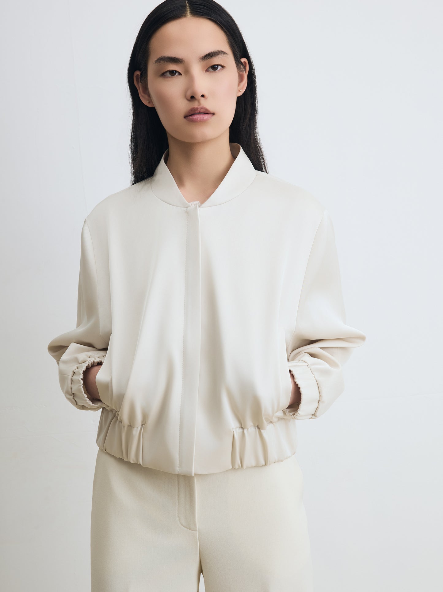 Matte Satin Bomber