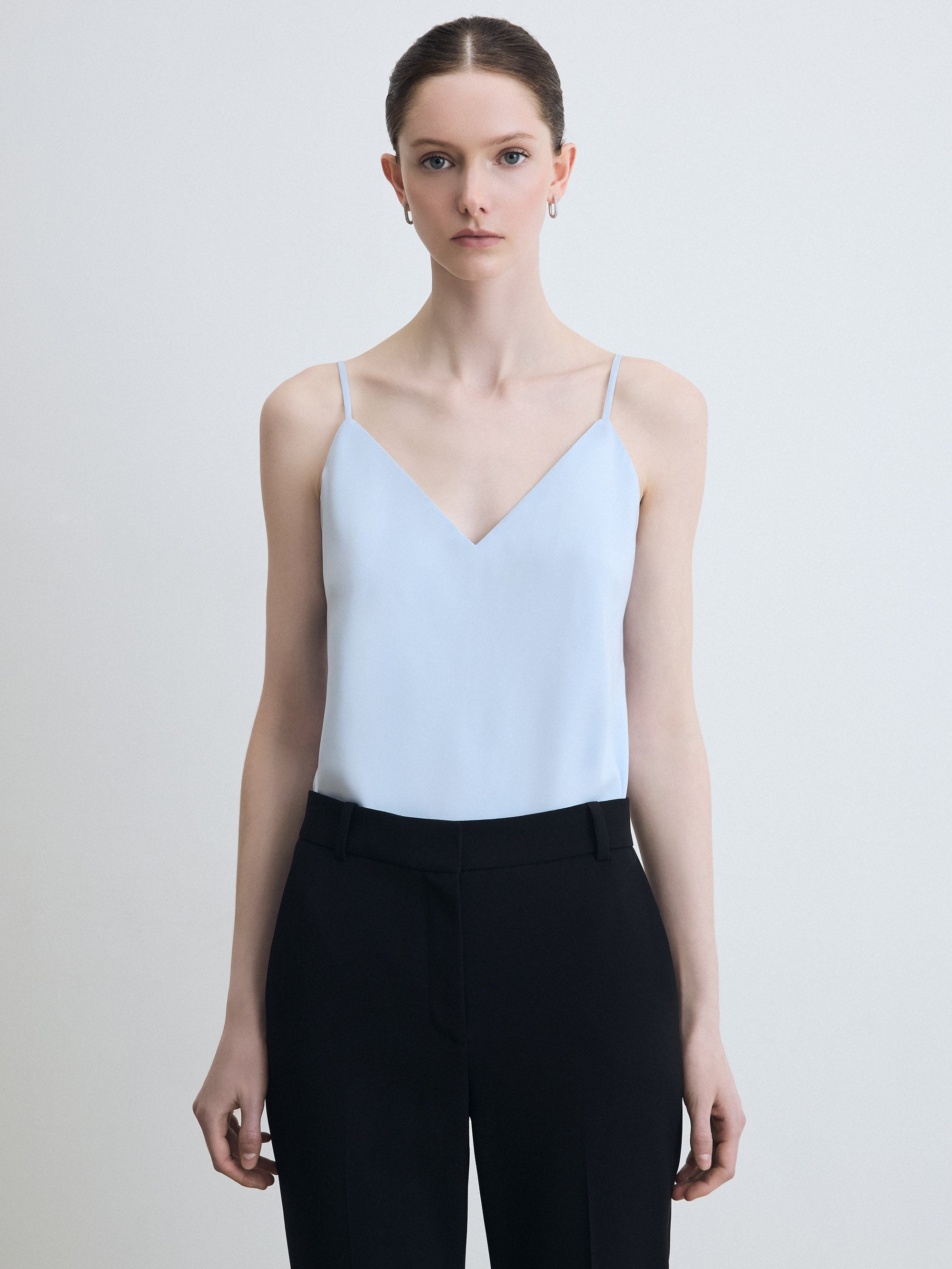 Ice Blue Sleeveless Top