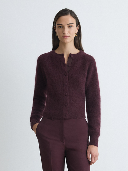 Cropped Mohair Cardigan