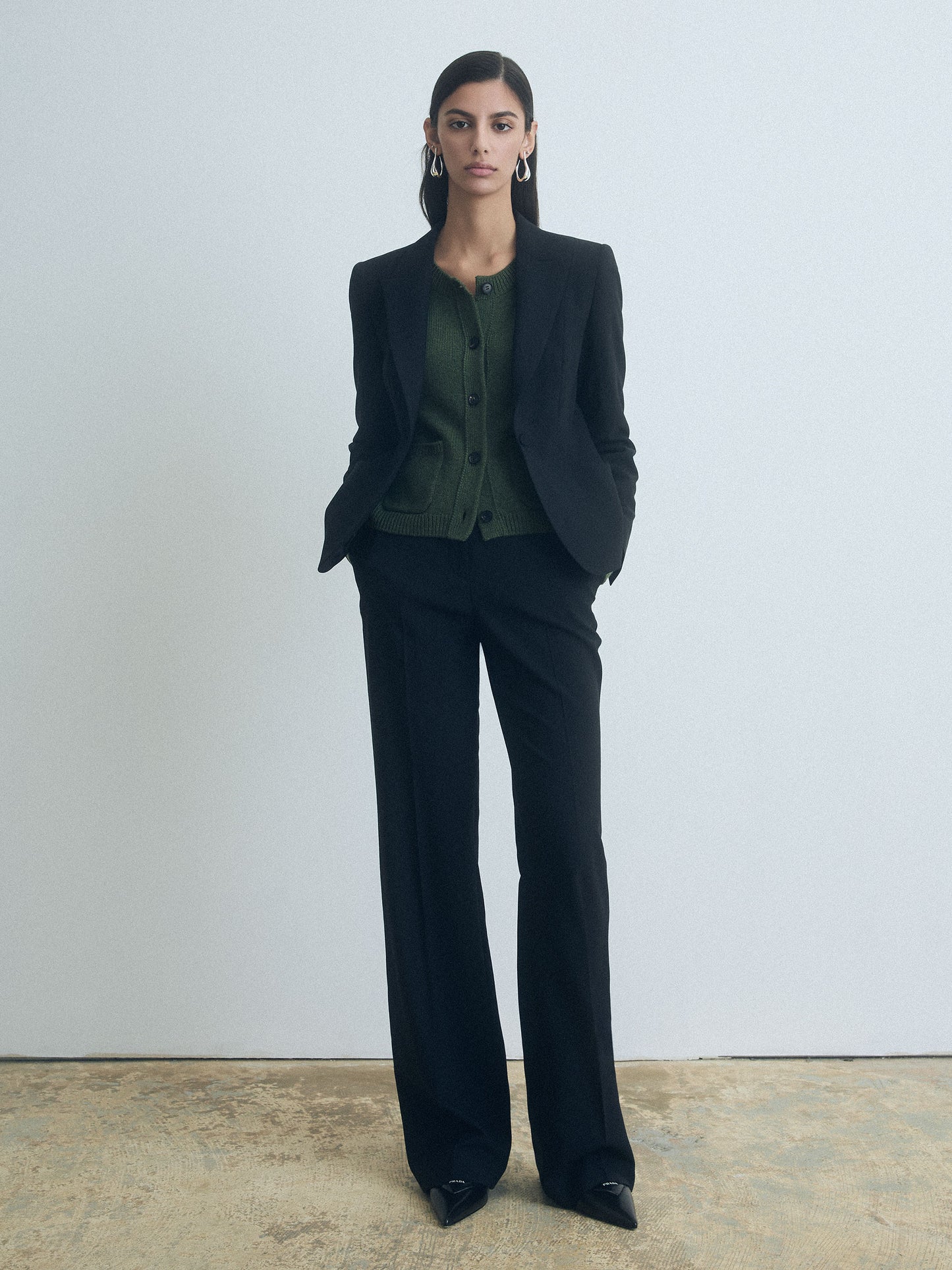 Short Fitted Wool Jacket
