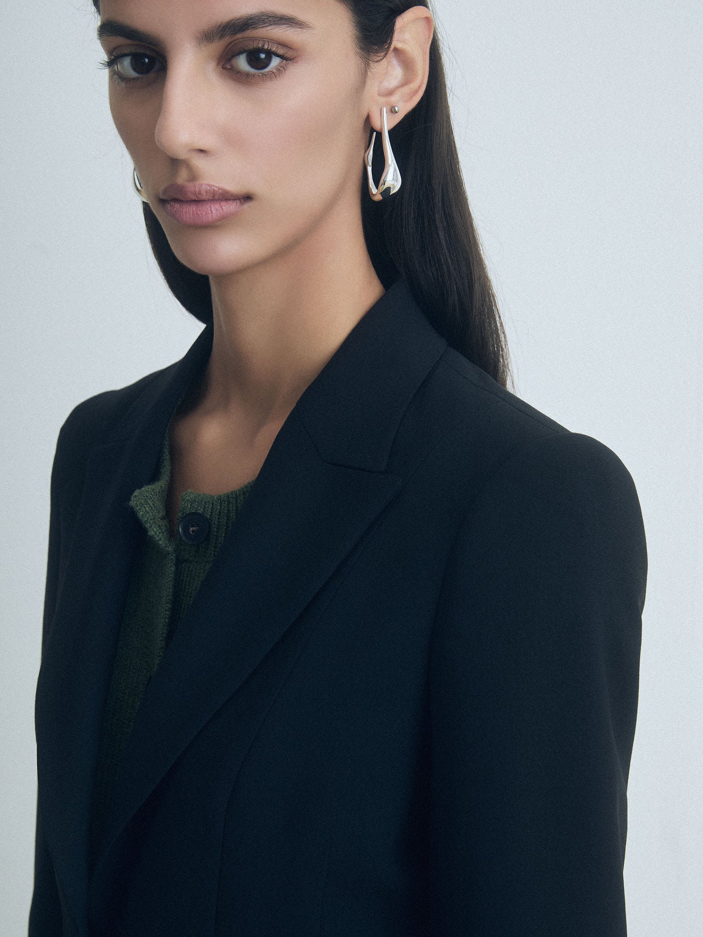 Short Fitted Wool Jacket