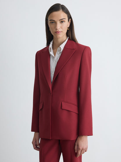 Veste Tailleur En Laine Extensible