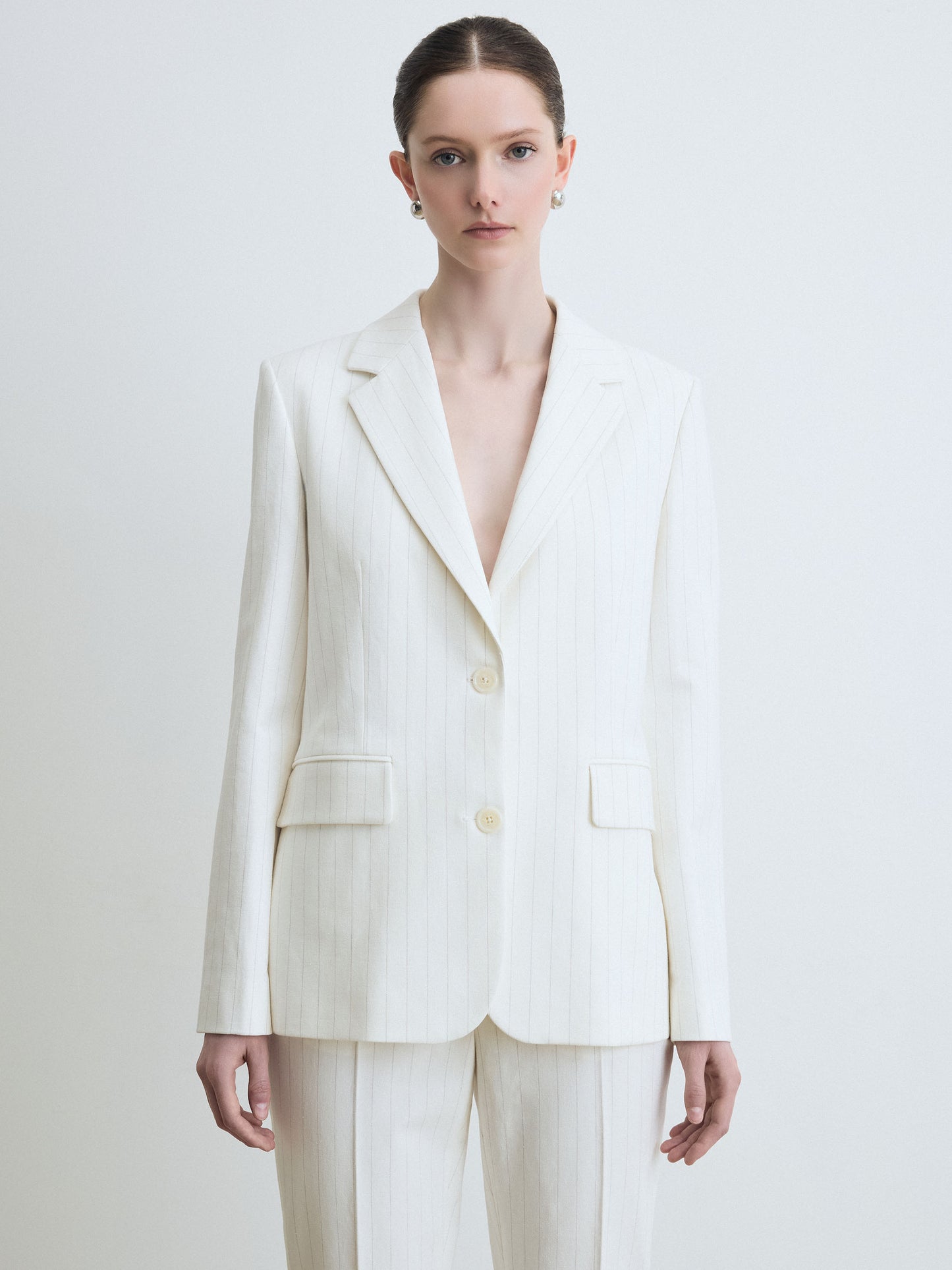Cotton Linen Stripe Jacket