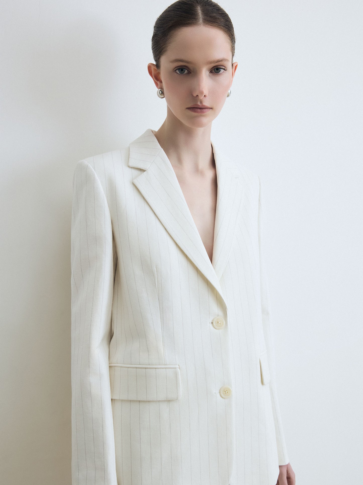 Cotton Linen Stripe Jacket