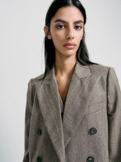 Double Breasted Wool Jacket