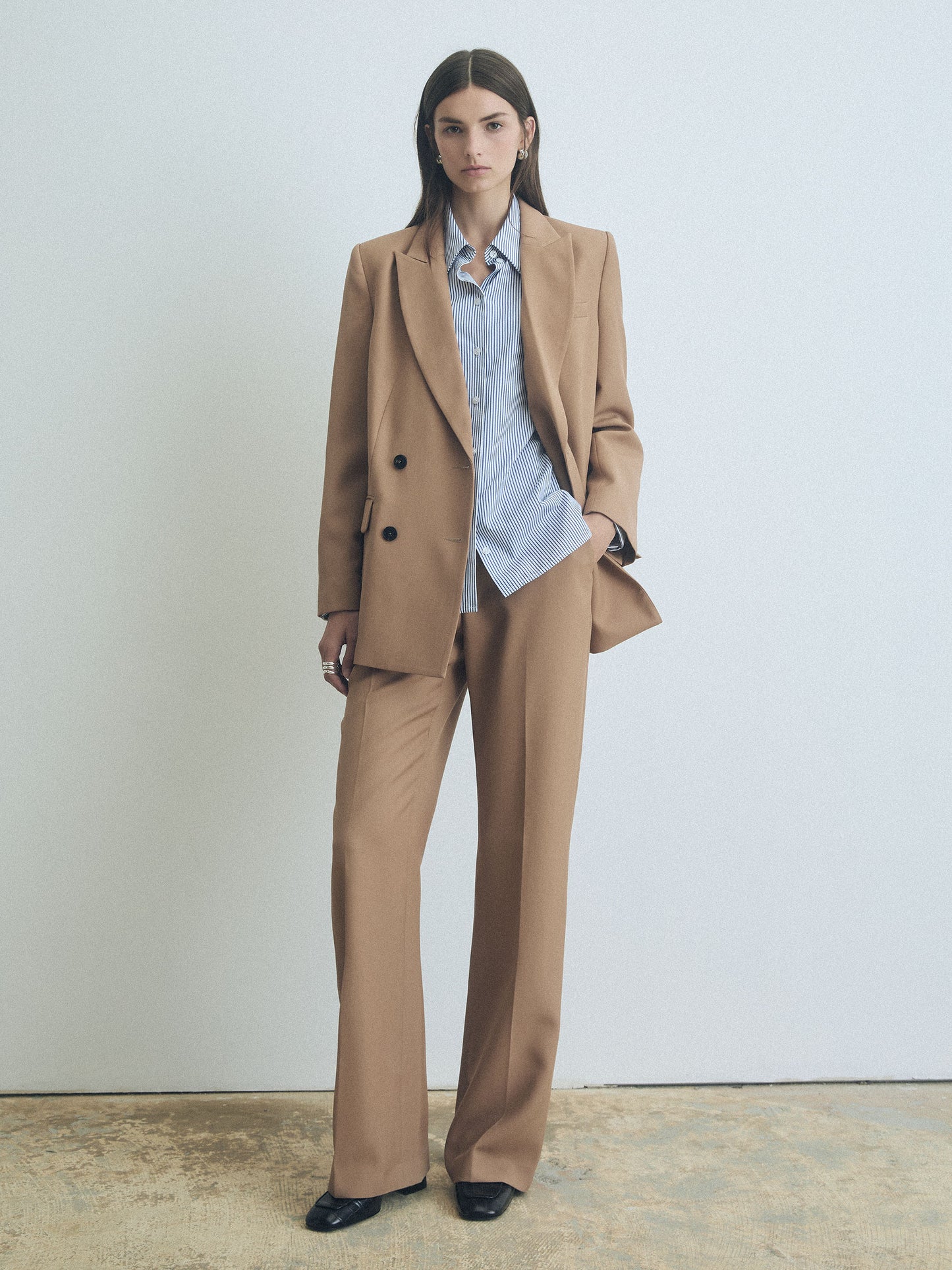 Long Sleeve Poplin Blouse