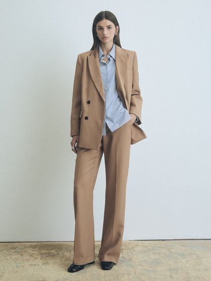 Long Sleeve Poplin Blouse