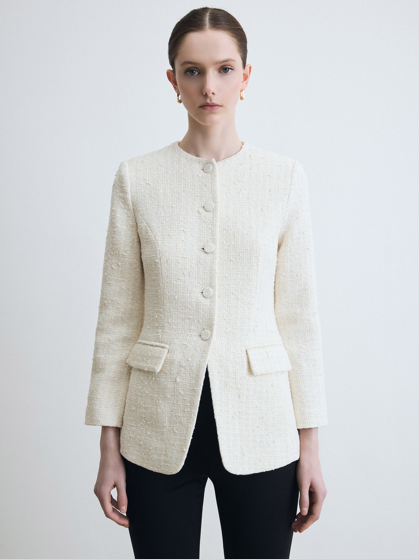 Tonal Tweed Jacket