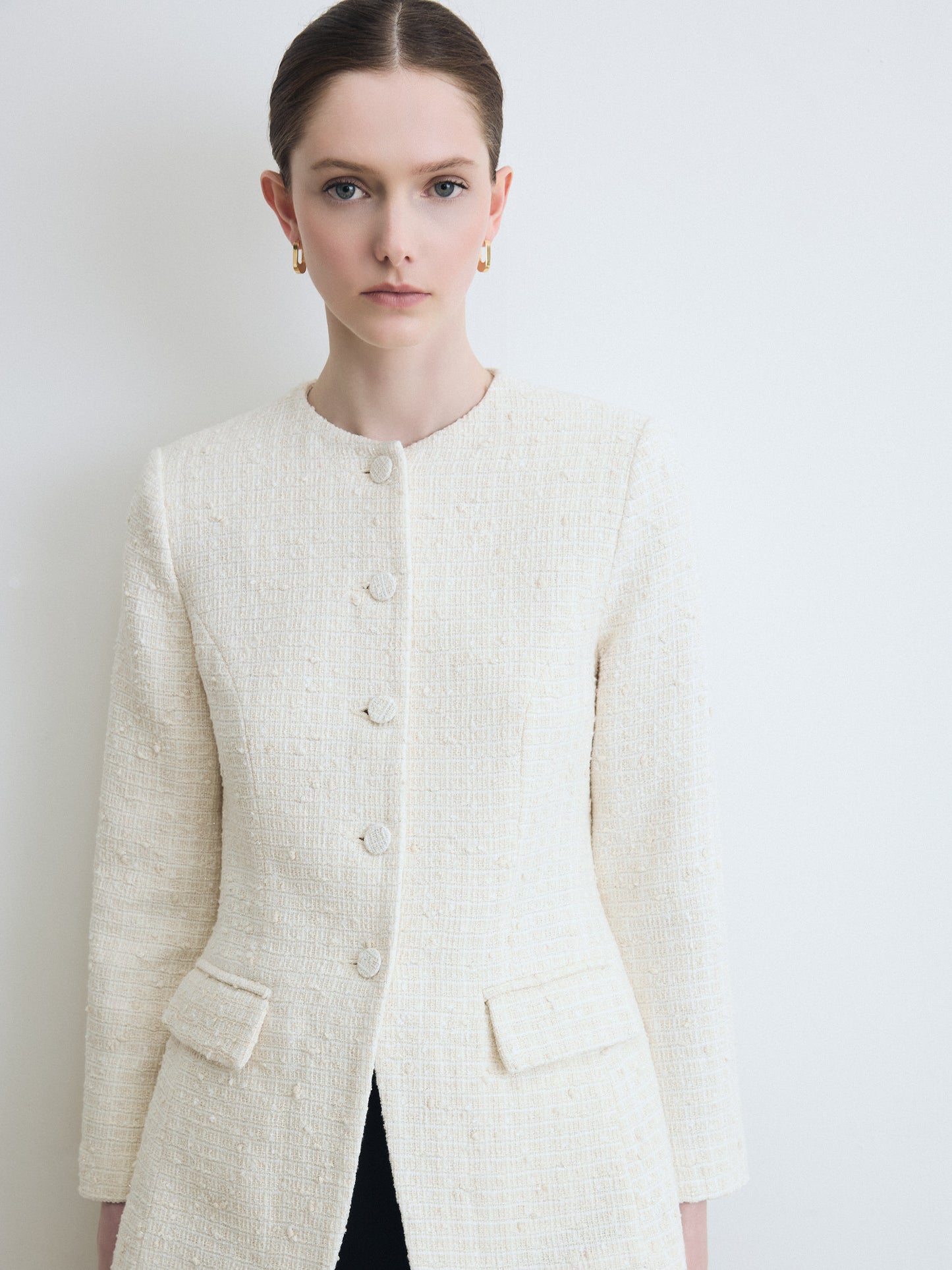 Tonal Tweed Jacket