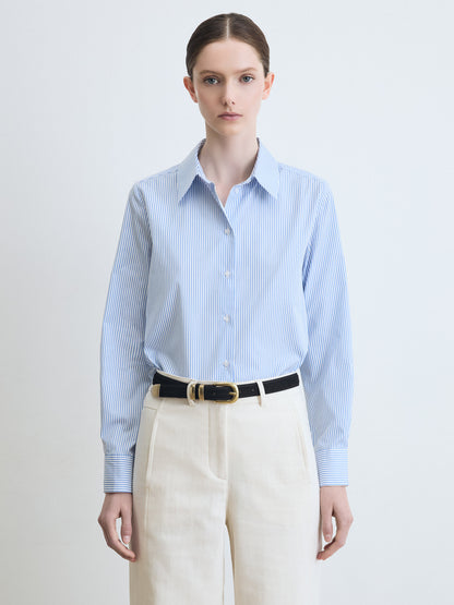Chemise en Popeline Rayée