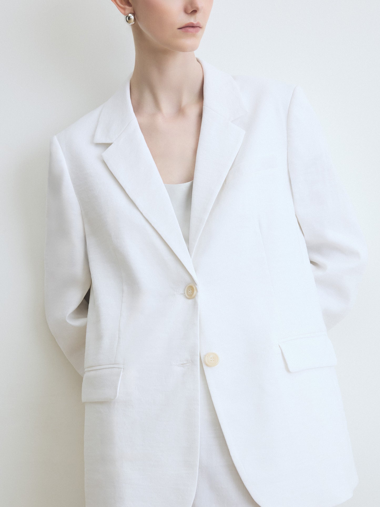 Veste en lin extensible