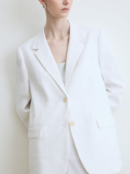 Veste en lin extensible