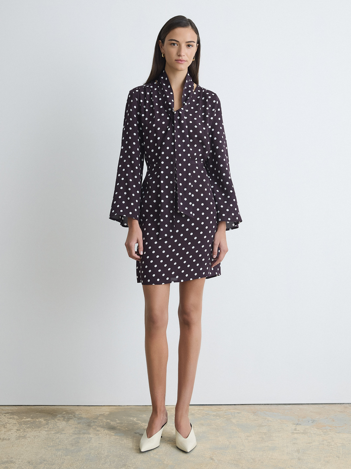 Robe Chemise Avec Foulard