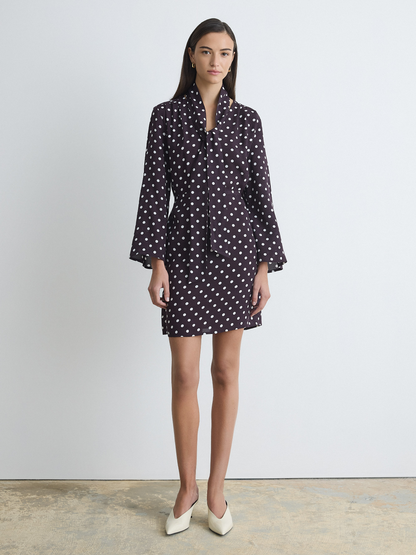 Robe Chemise Avec Foulard