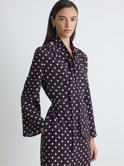Robe Chemise Avec Foulard