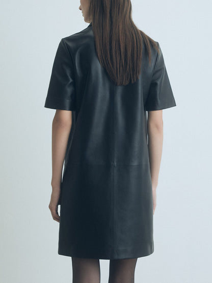 Leather Polo Dress