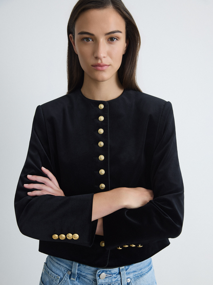 Veste En Velours De Coton